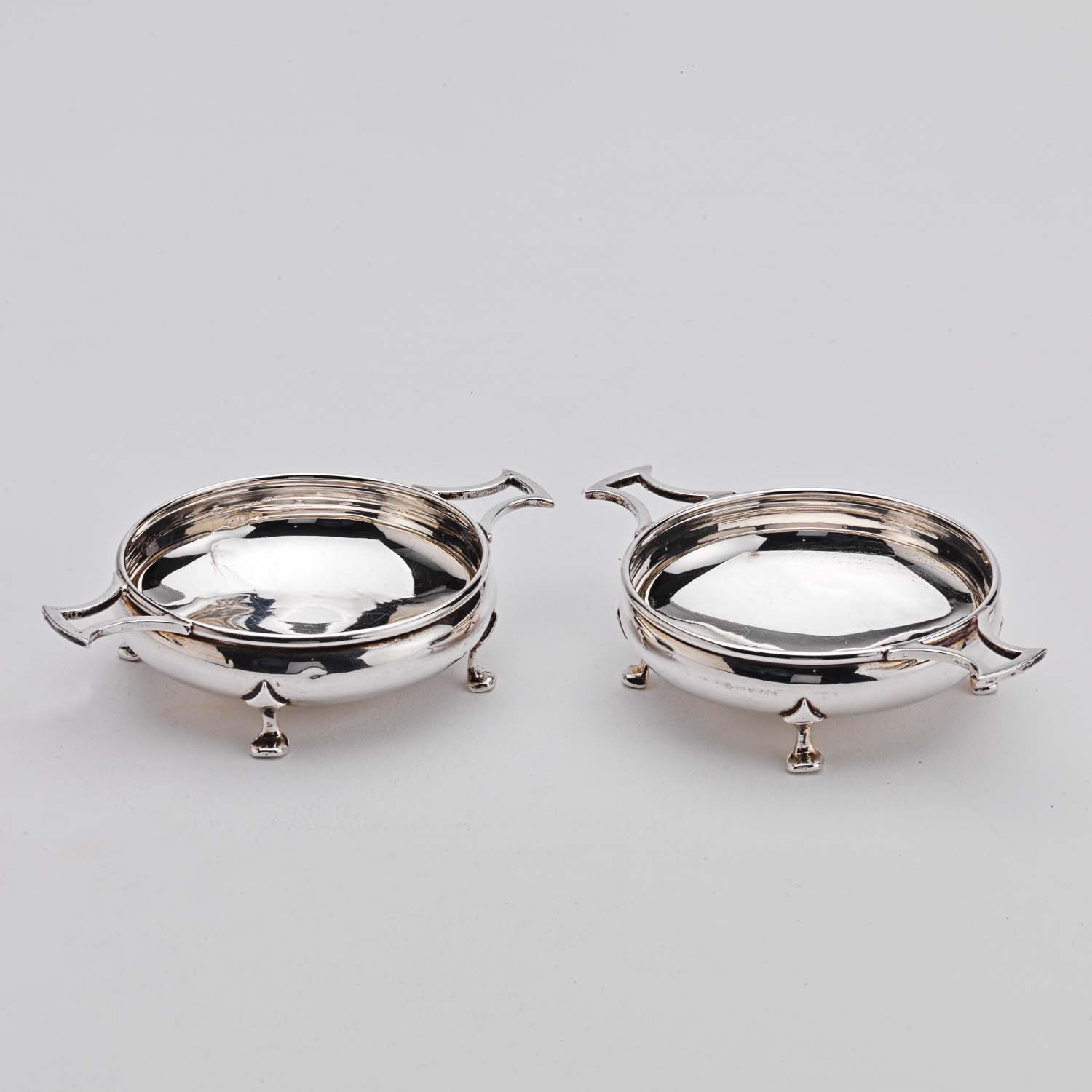 A Pair of Art Deco Silver Dishes