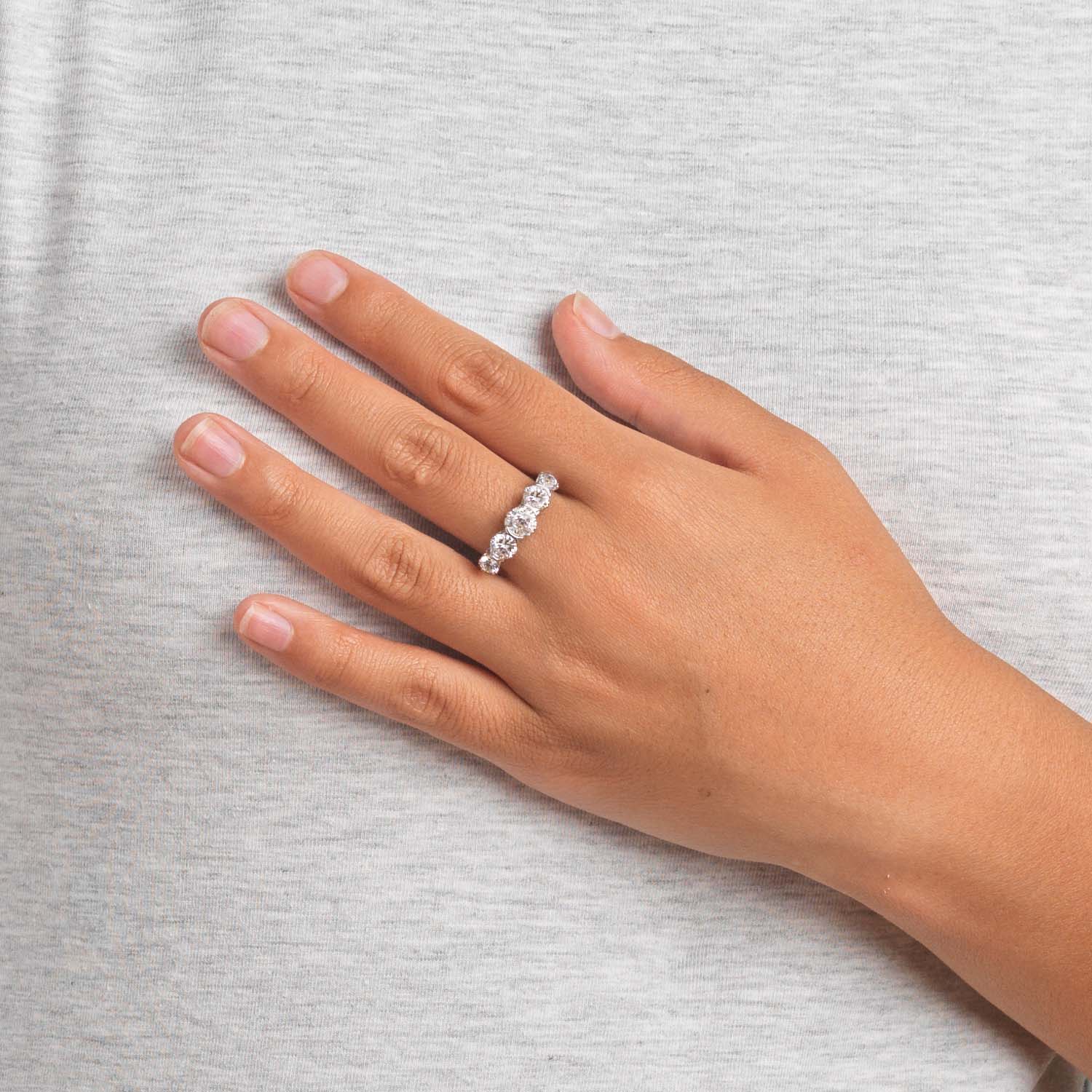 Five Stone Diamond Eternity Ring - Image 2