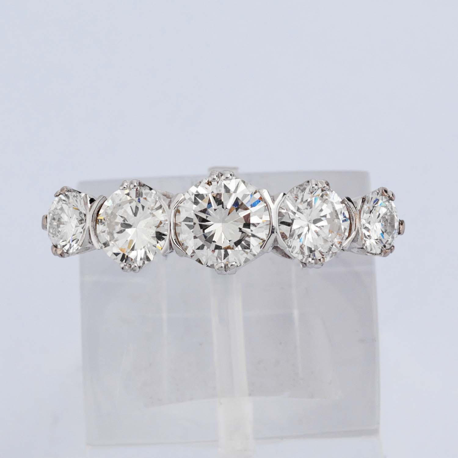 Five Stone Diamond Eternity Ring