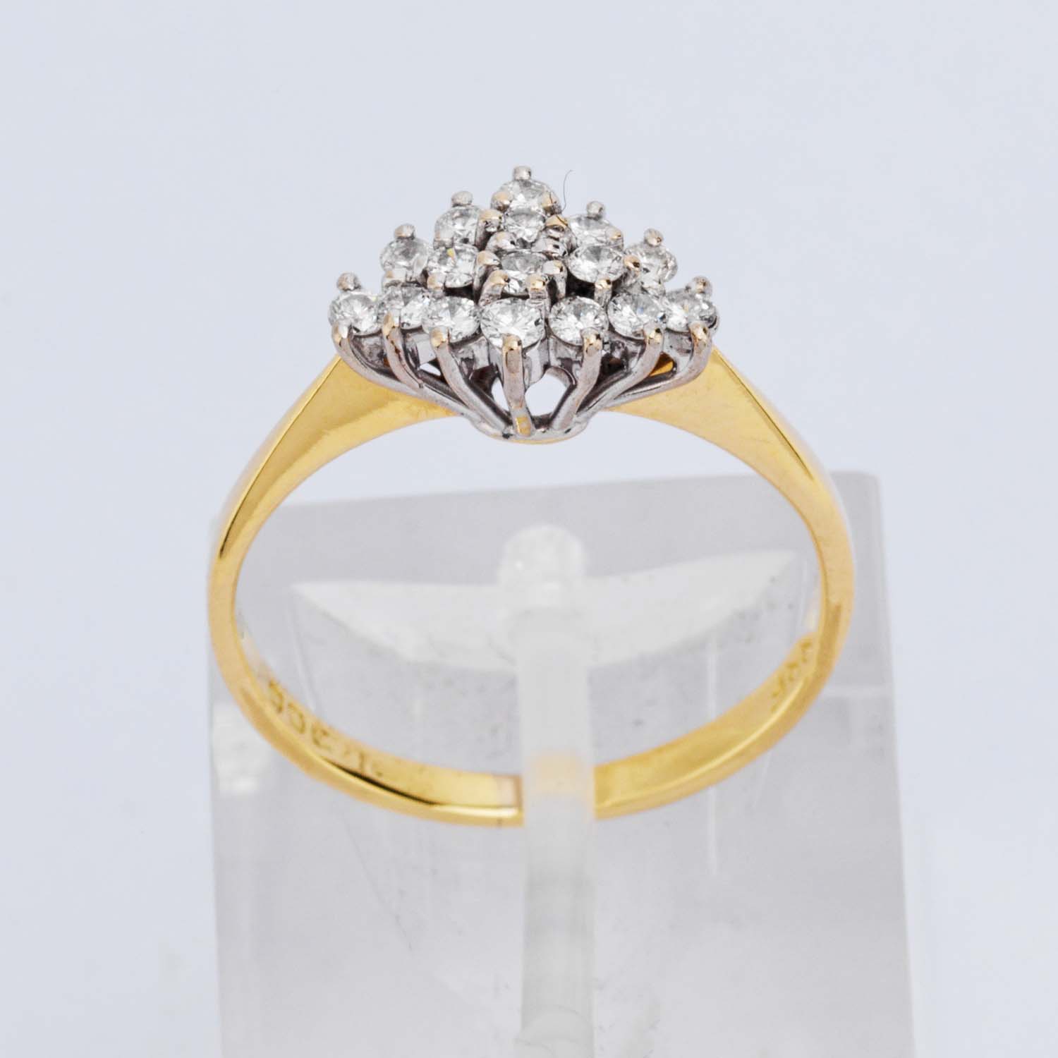 Gold Diamond Cluster Ring - Image 3