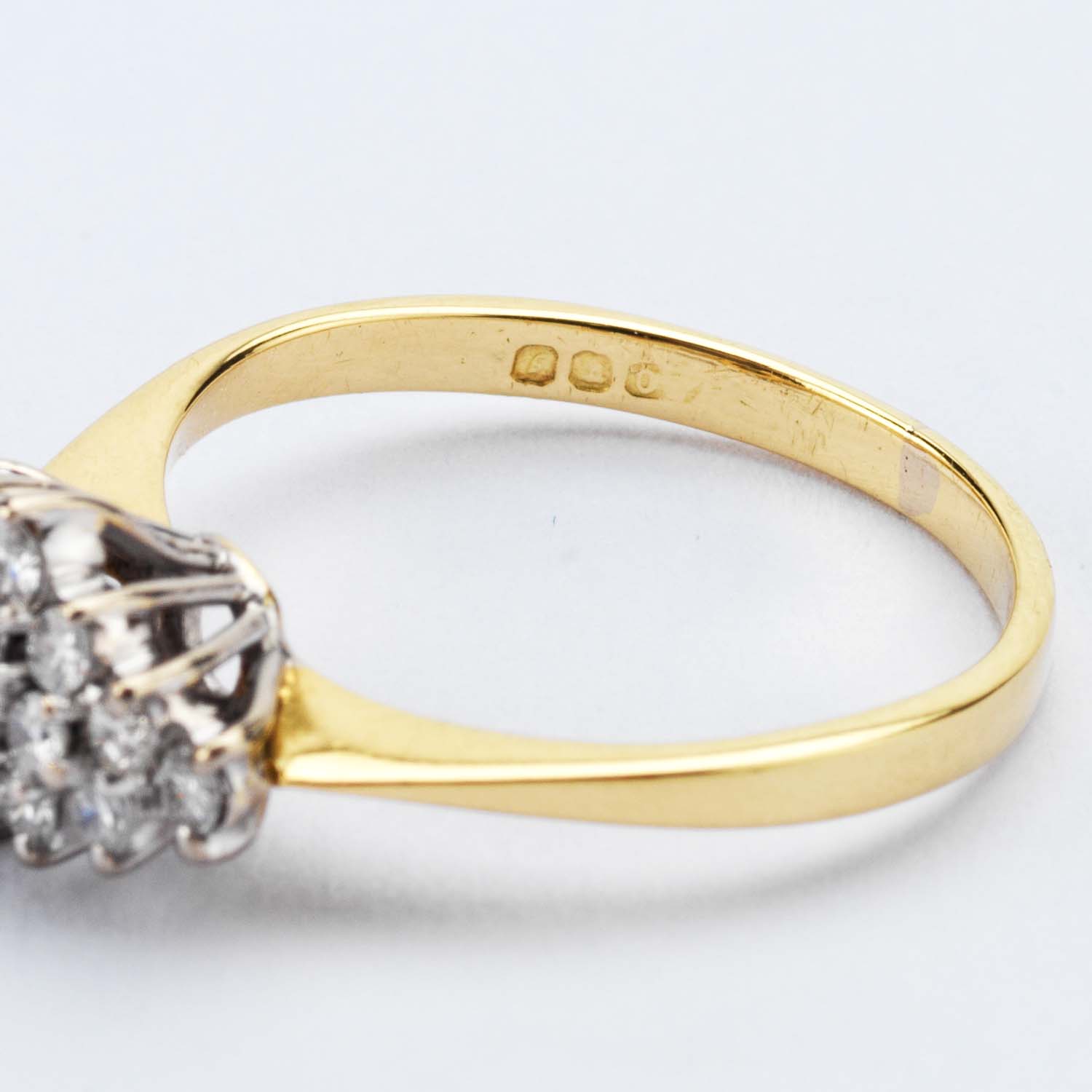 Gold Diamond Cluster Ring - Image 6